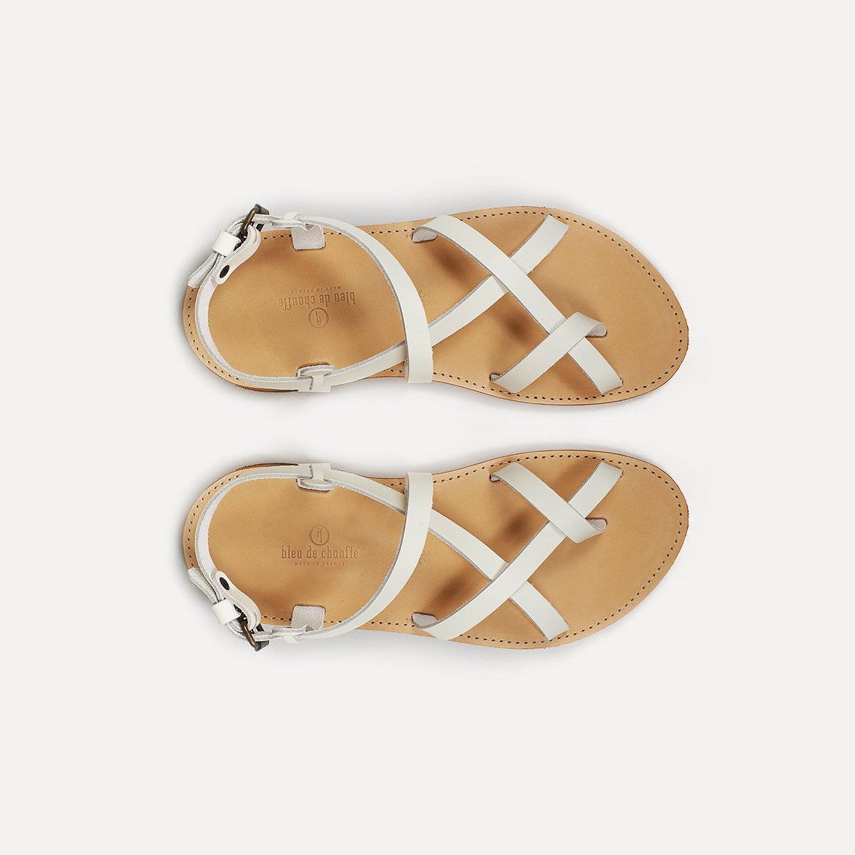 Nara leather sandals - White (image n°1)