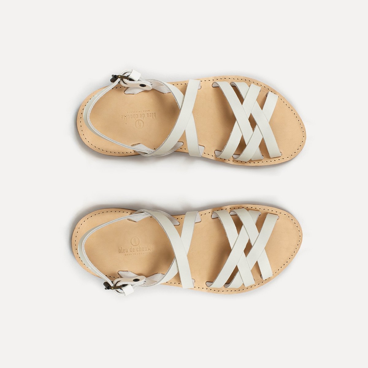 Majour leather sandals - White (image n°1)