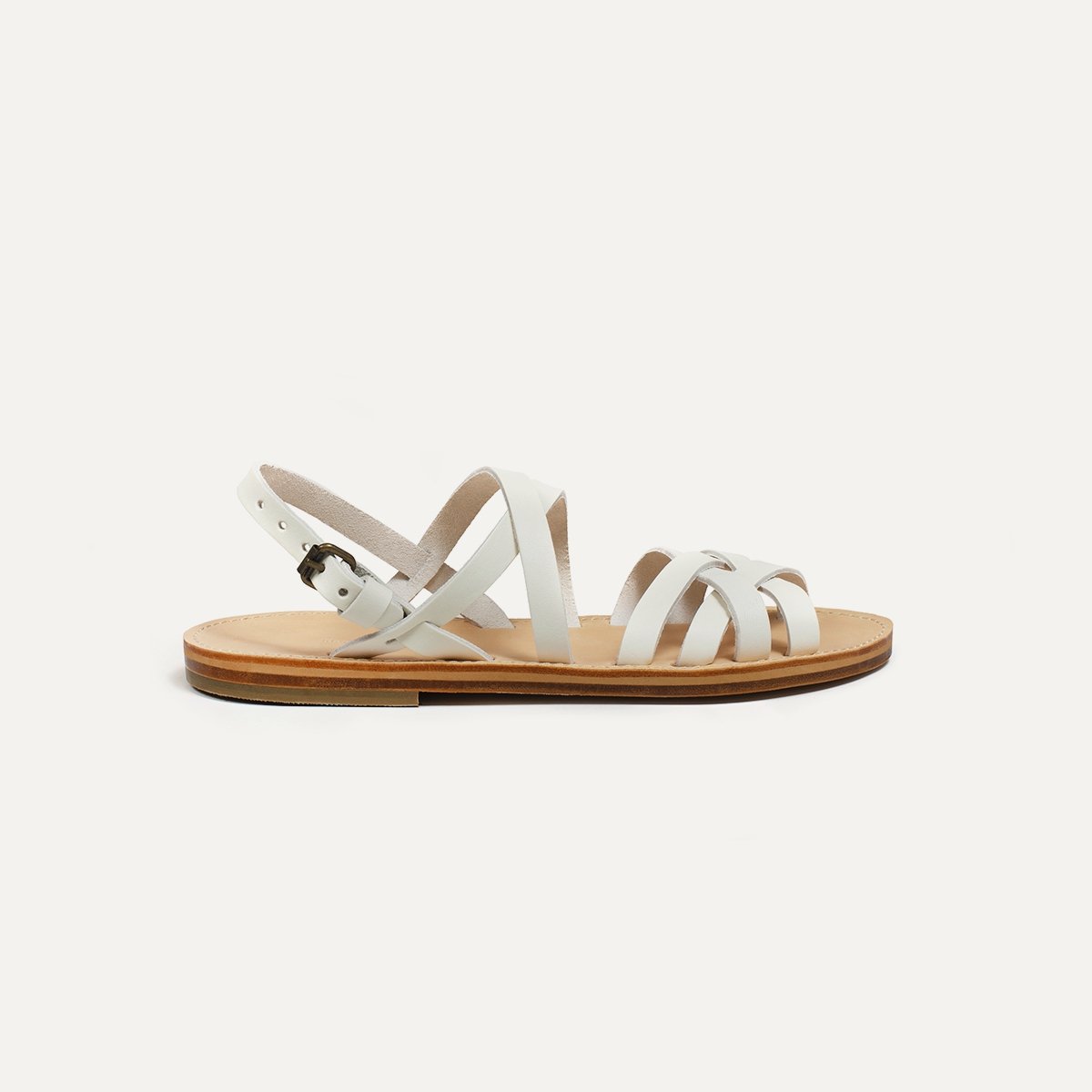 Majour leather sandals - White (image n°4)