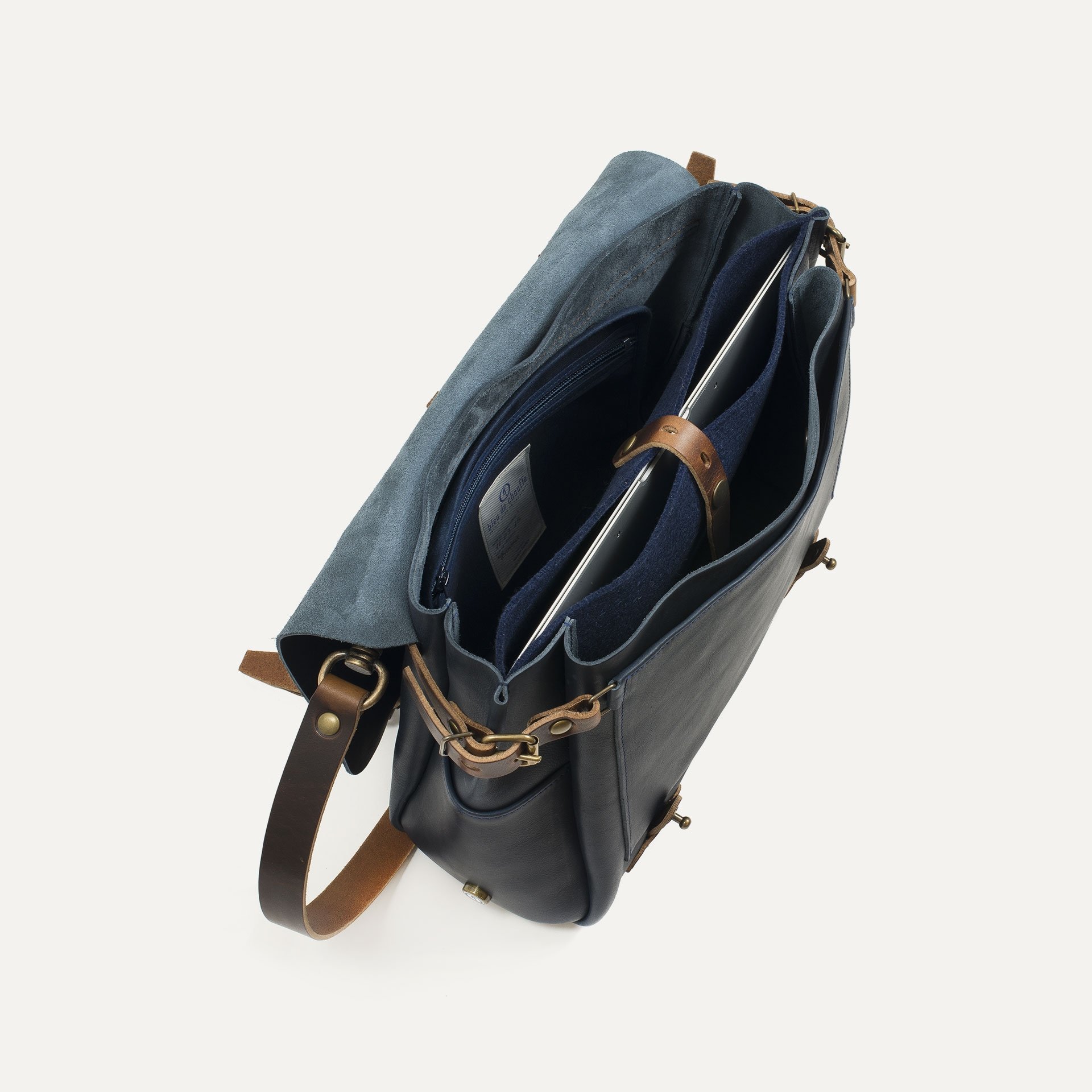 Postman bag Éclair M - Navy blue (image n°4)