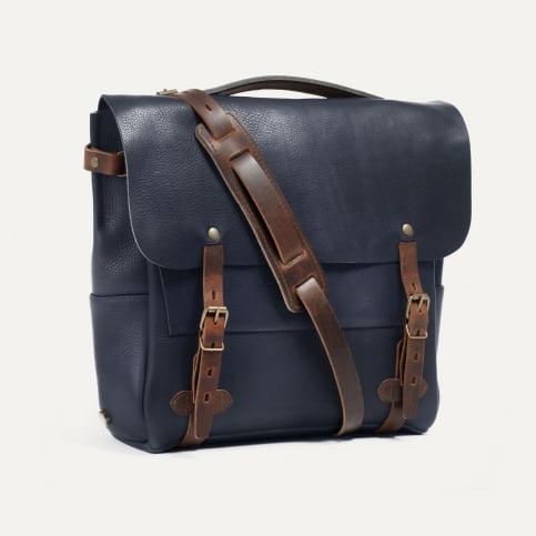 Sac Postier Eclair L - Marine/Pain Brûlé