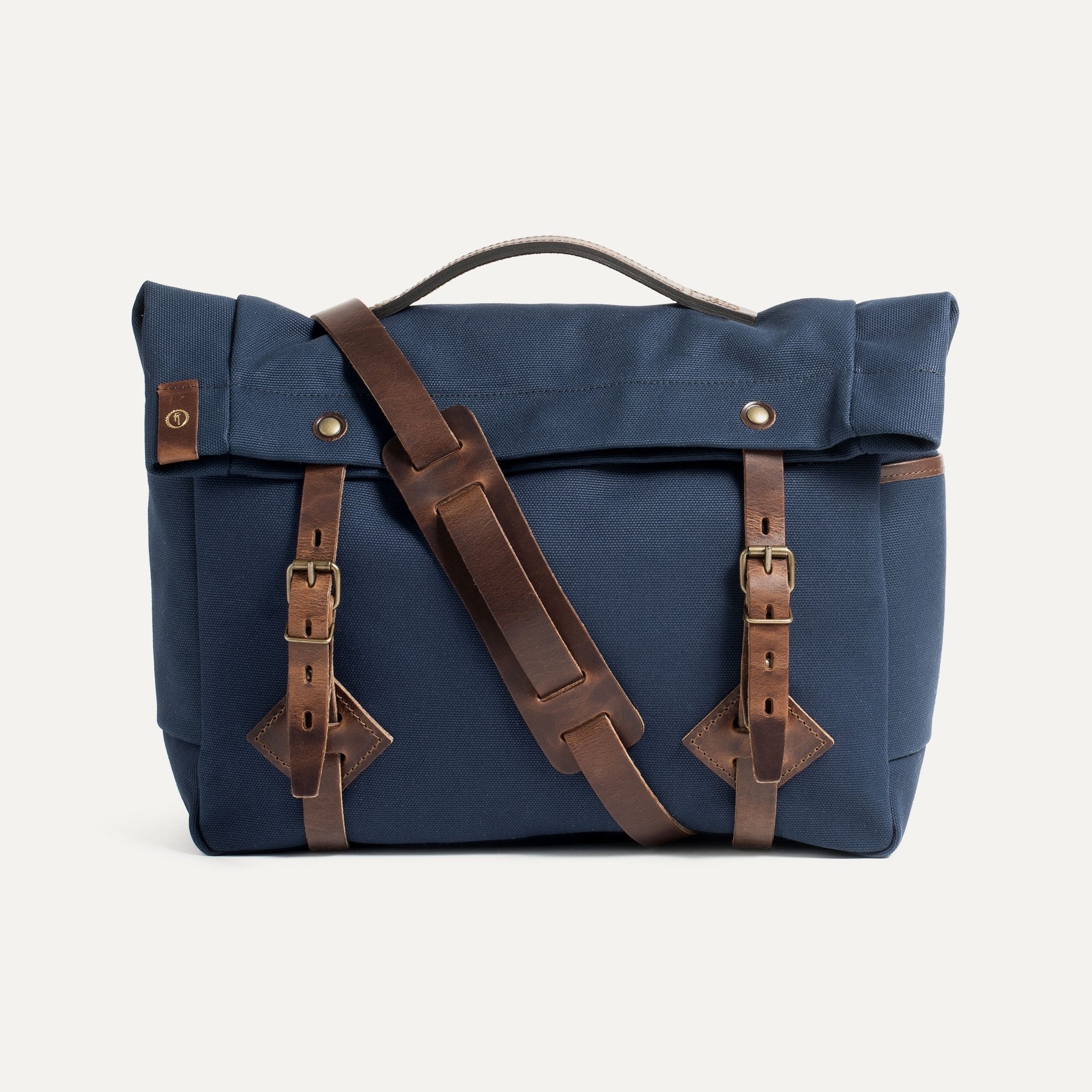 Gaston tool bag – “Musette”- Navy Blue Stonewashed (image n°1)