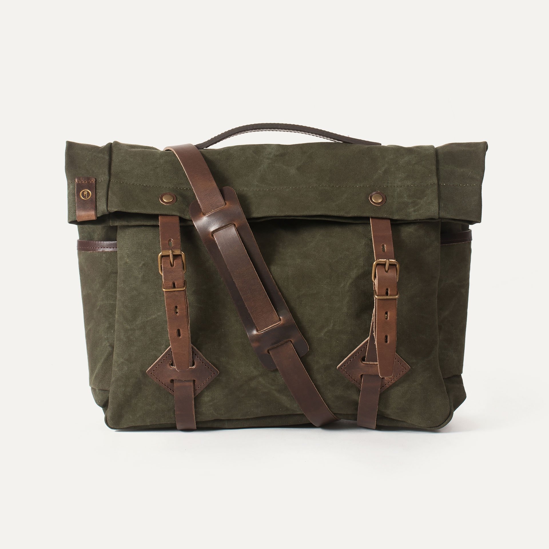 Gaston tool bag – “Musette” - Dark Khaki stonewashed (image n°1)