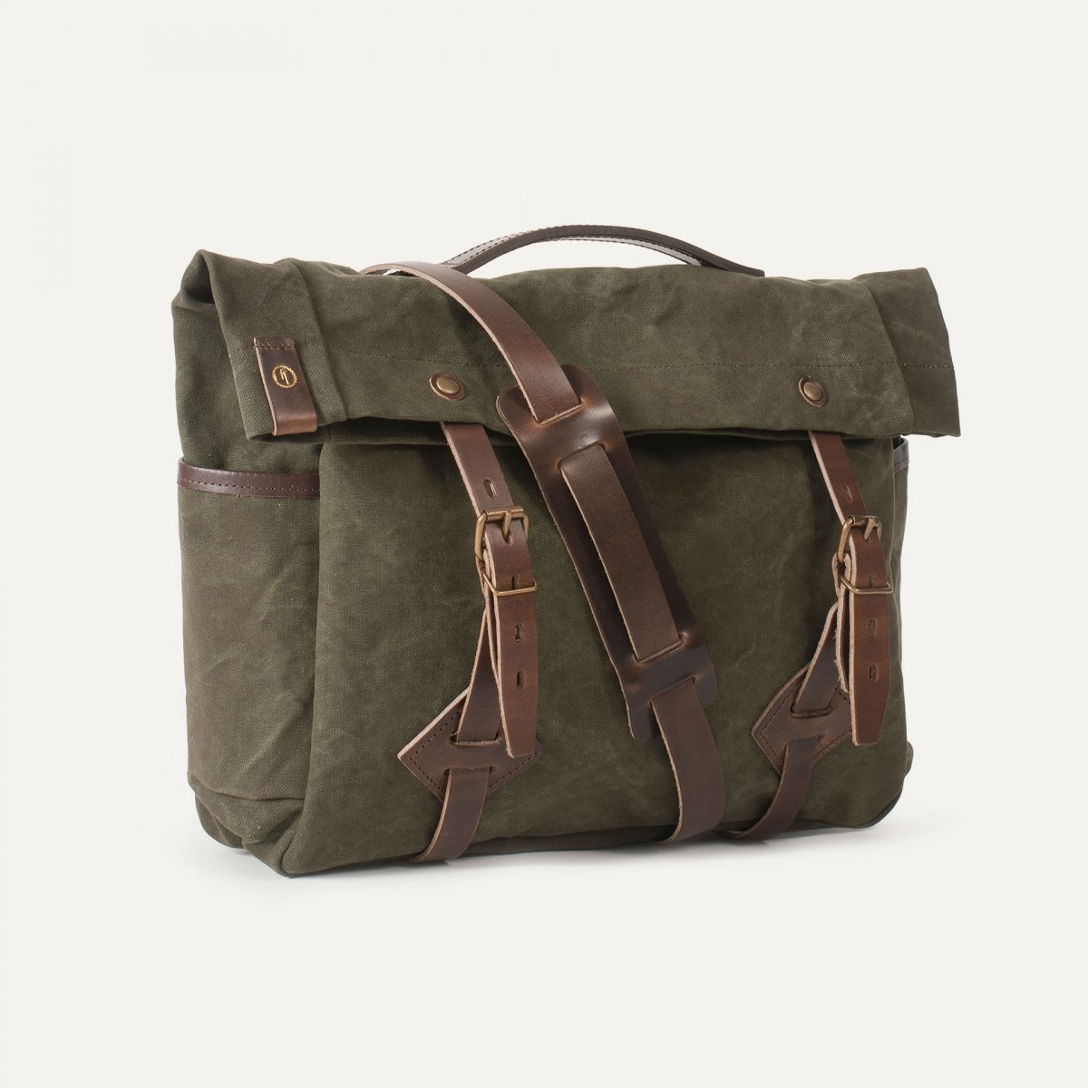 Gaston tool bag – “Musette” - Dark Khaki stonewashed (image n°2)