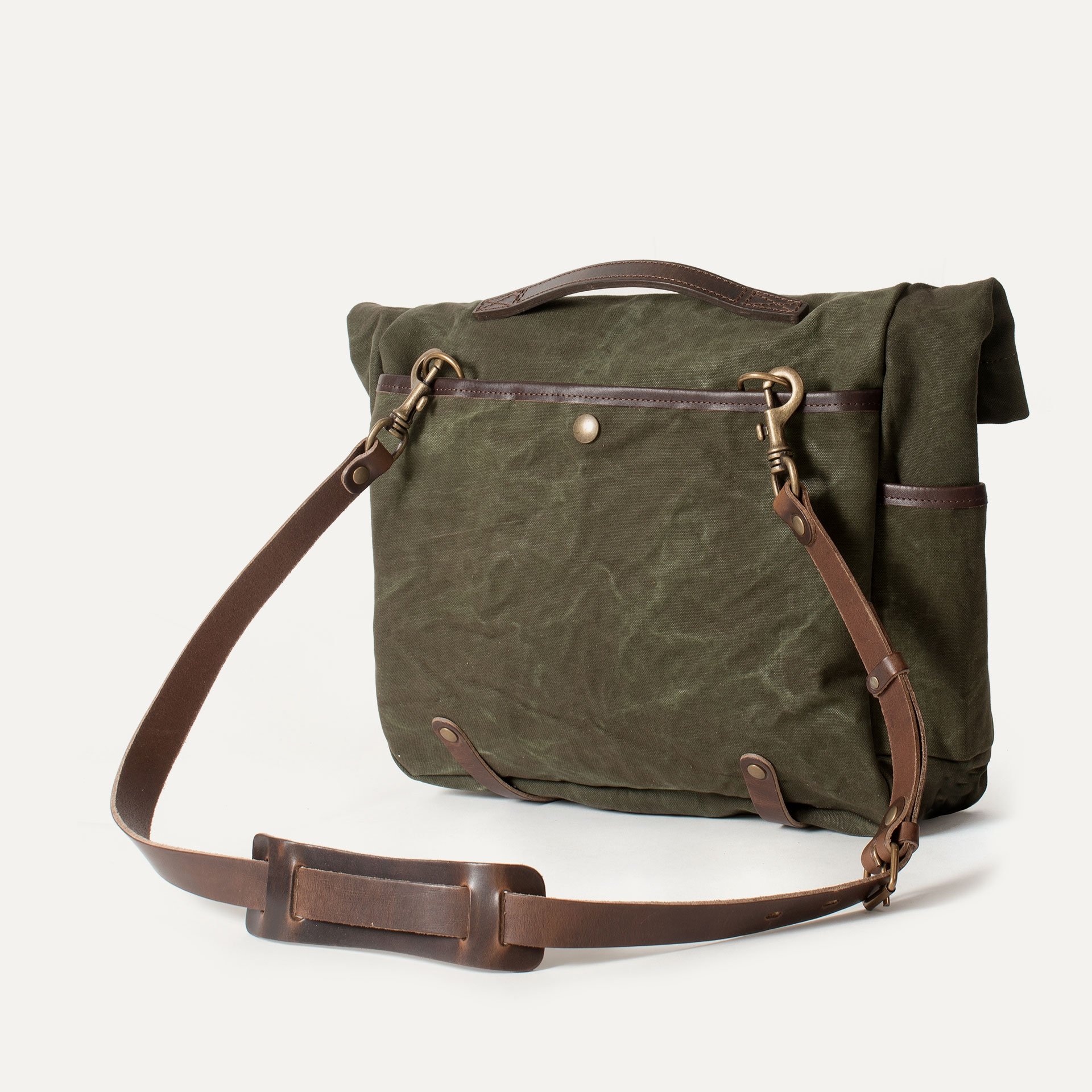 Gaston Musette Tasche - Khaki dunkel stonewashed (image n°3)