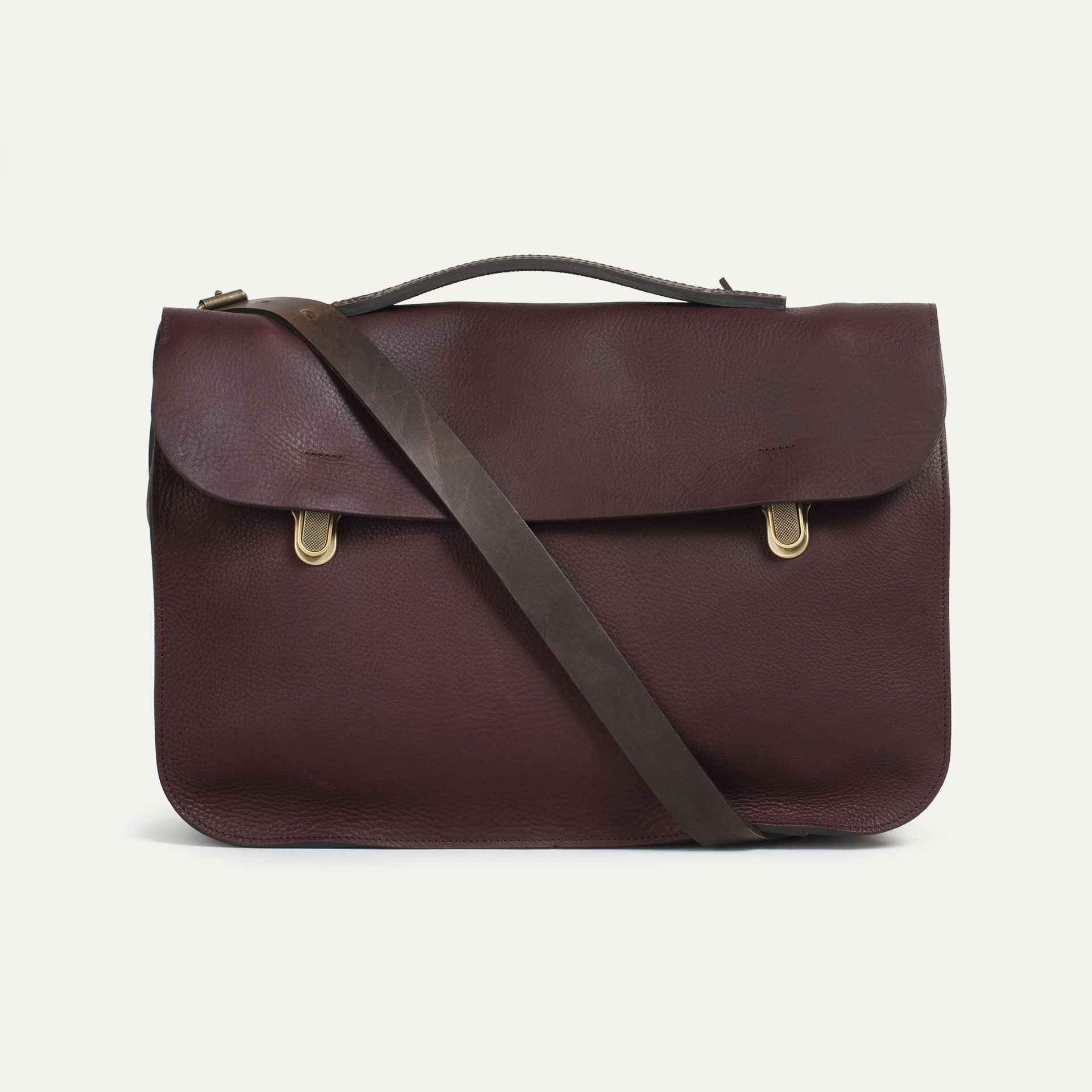 Groucho Leather Satchel - Peat / E Pure (image n°1)