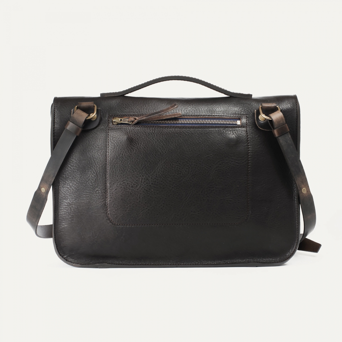 Groucho Leather Satchel - Dark Brown / E Pure (image n°3)