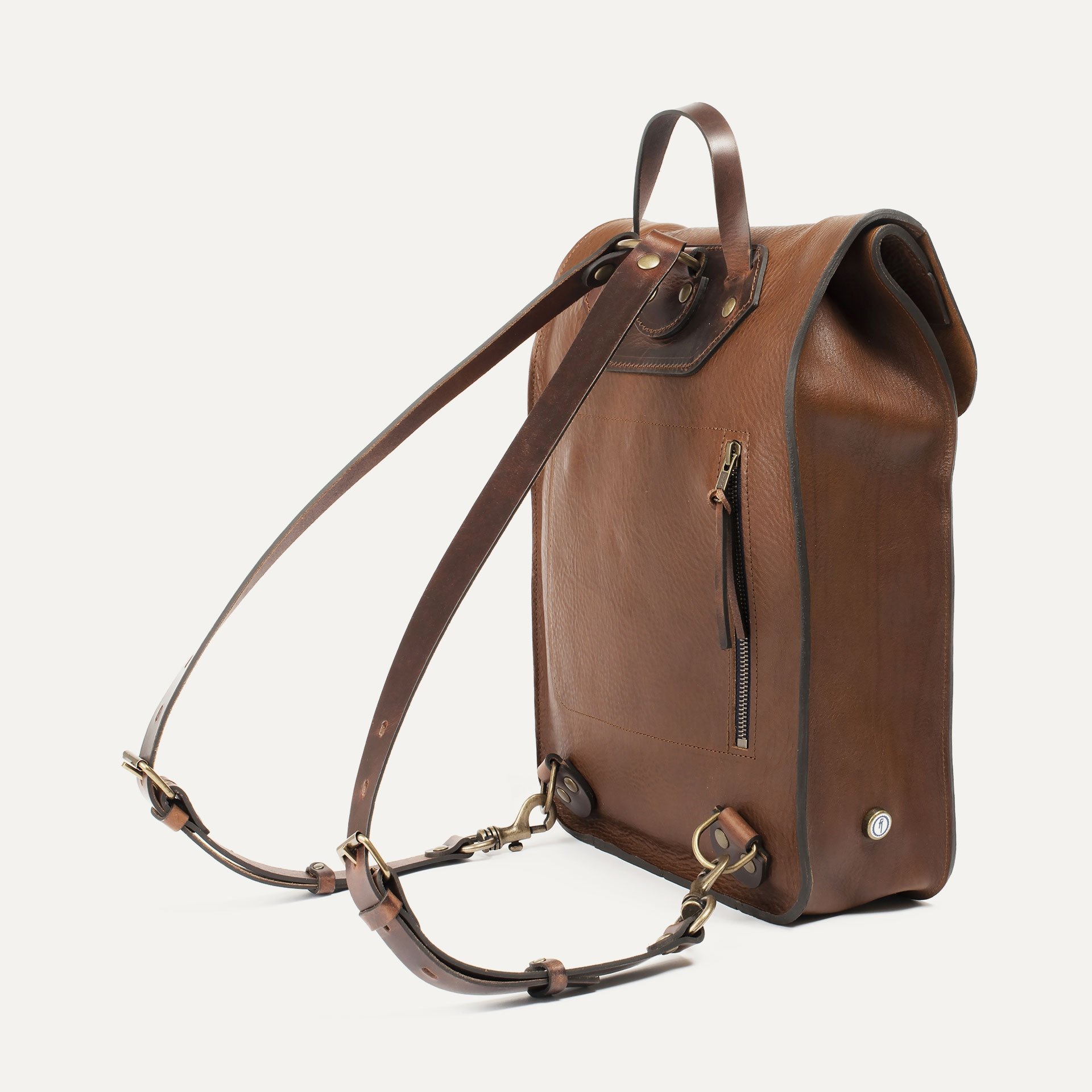 Puncho leather backpack - Cuba Libre / E Pure (image n°3)