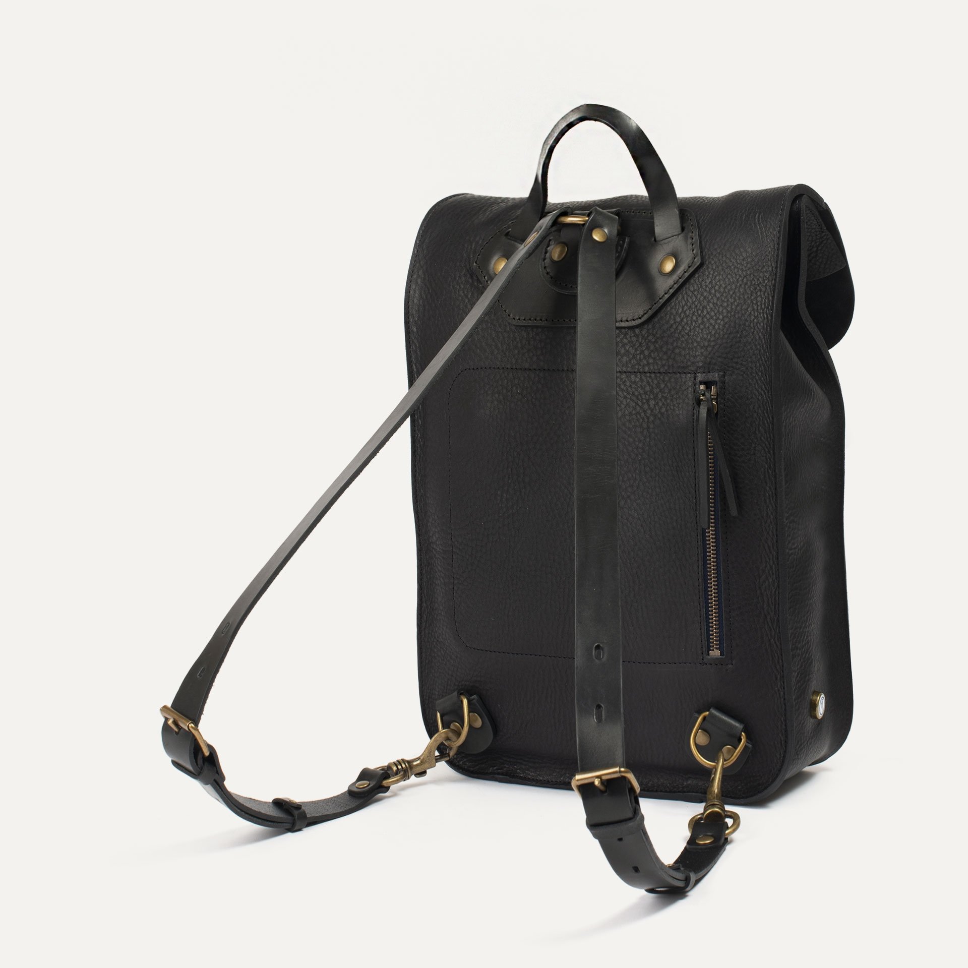 Puncho leather backpack - Black / E Pure (image n°2)