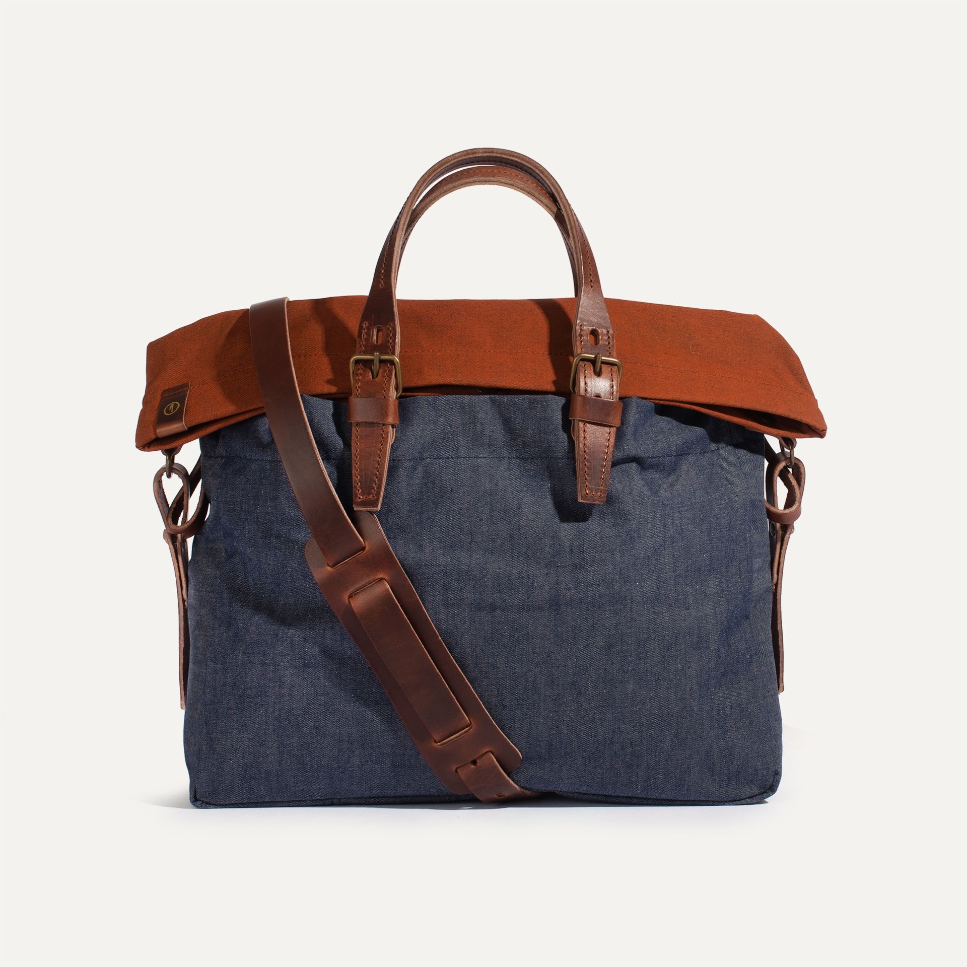 Remix business bag - Denim/Terra cotta (image n°1)