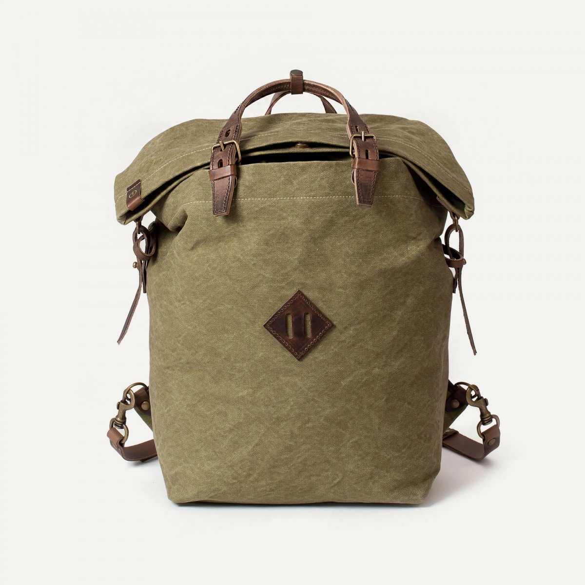 30L Woody backpack - Khaki stonewashed (image n°1)