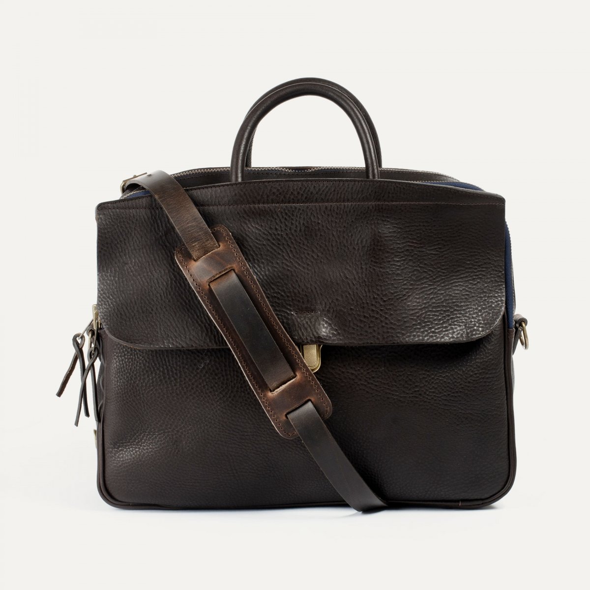 Sac business Zeppo - Marron Brun / Ligne Epure (image n°1)