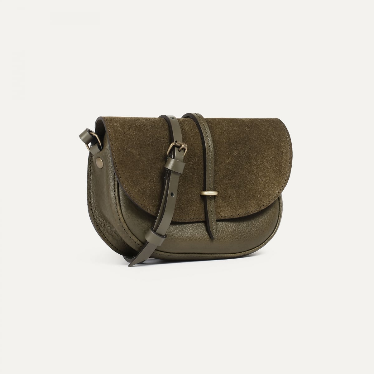 Mini sac postier Java - Kaki / Mix (image n°2)