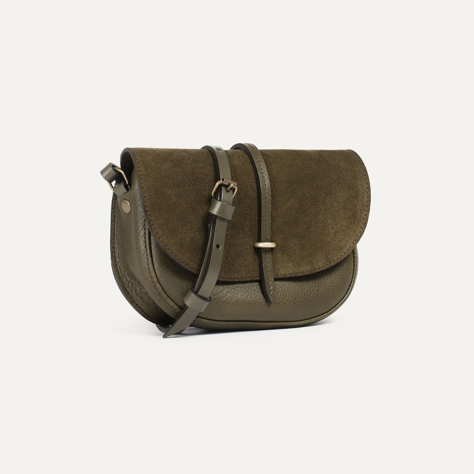 Mini sac postier Java - Kaki / Mix (image n°2)