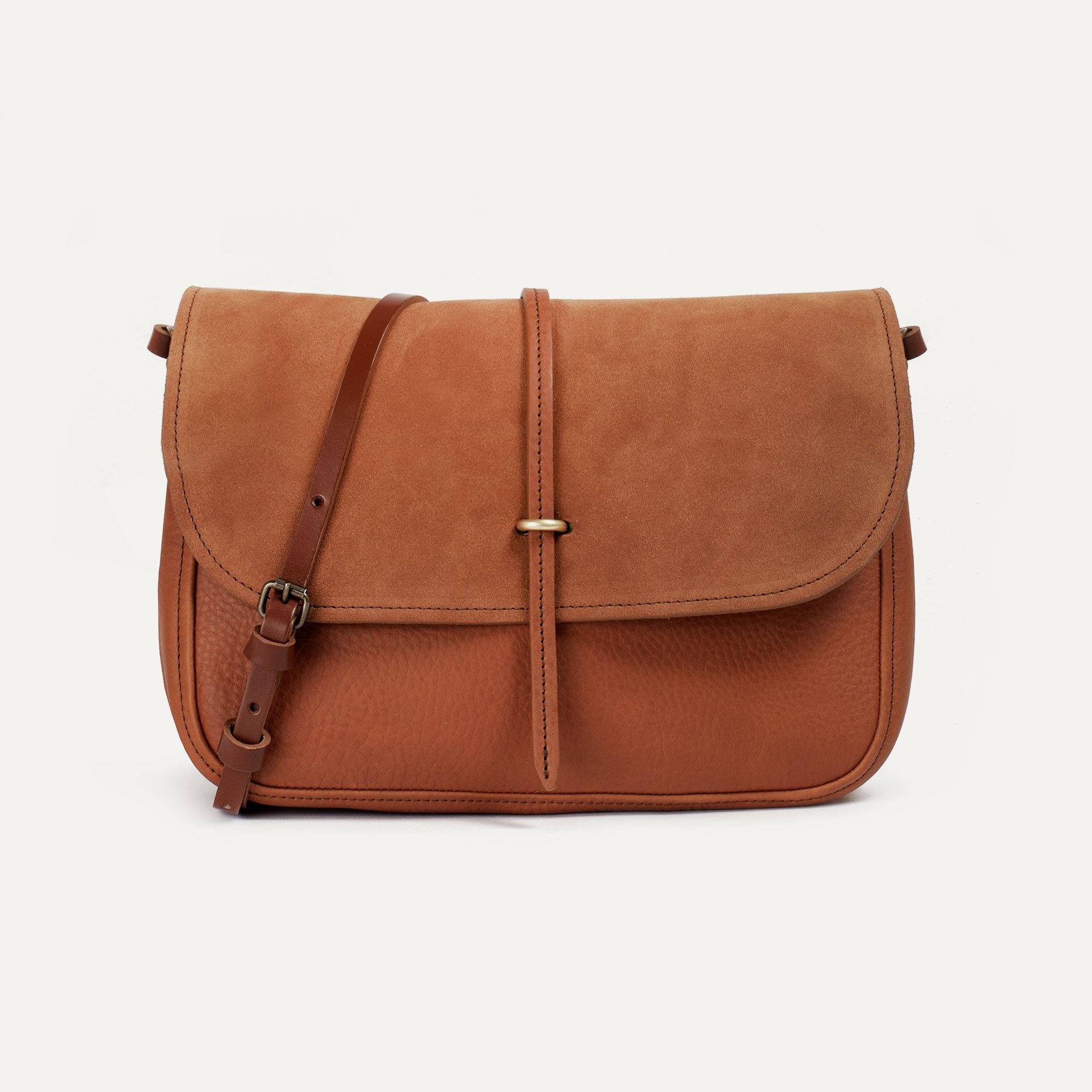 Sac postier Patou - Havane (image n°1)