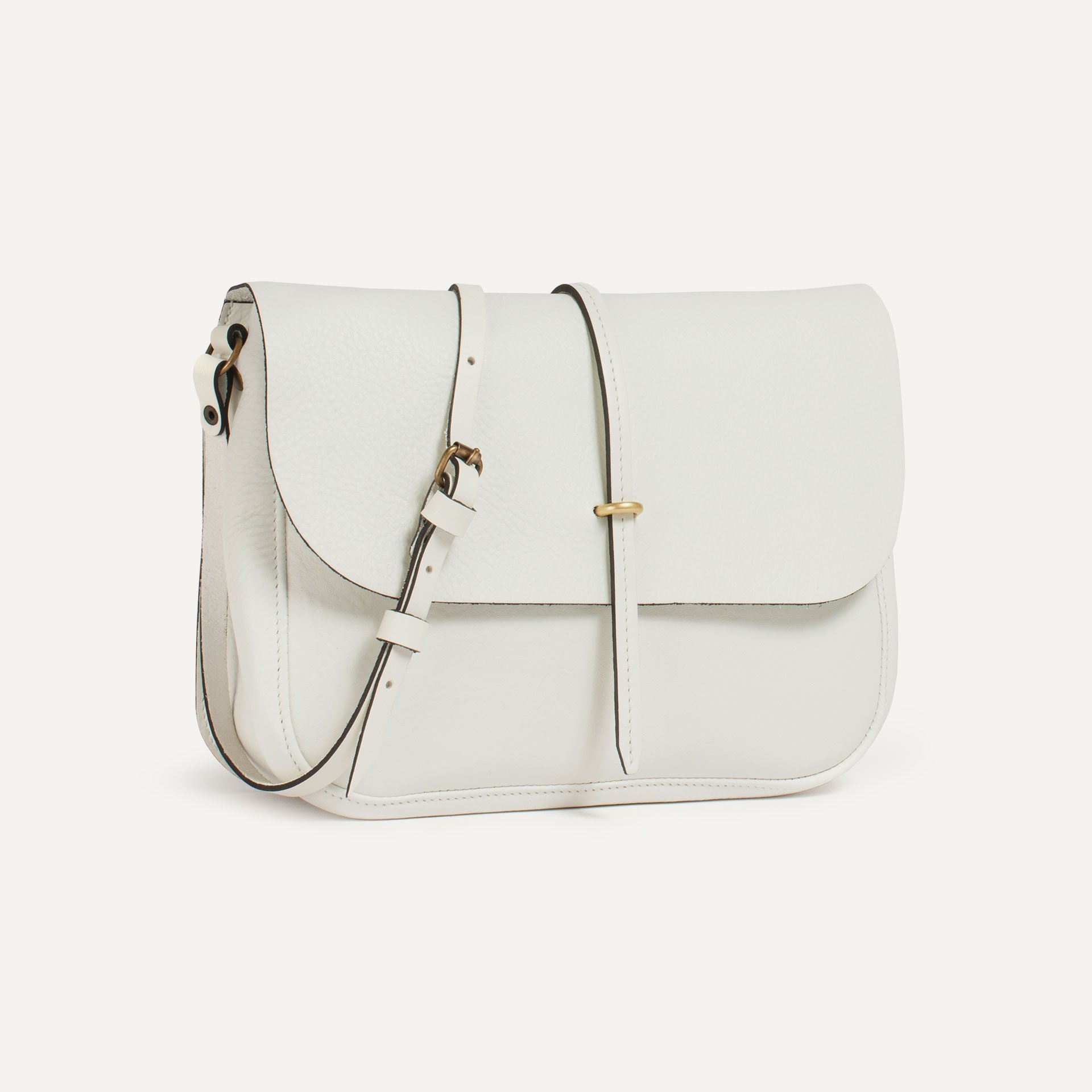 Sac postier Pastel - Blanc (image n°2)