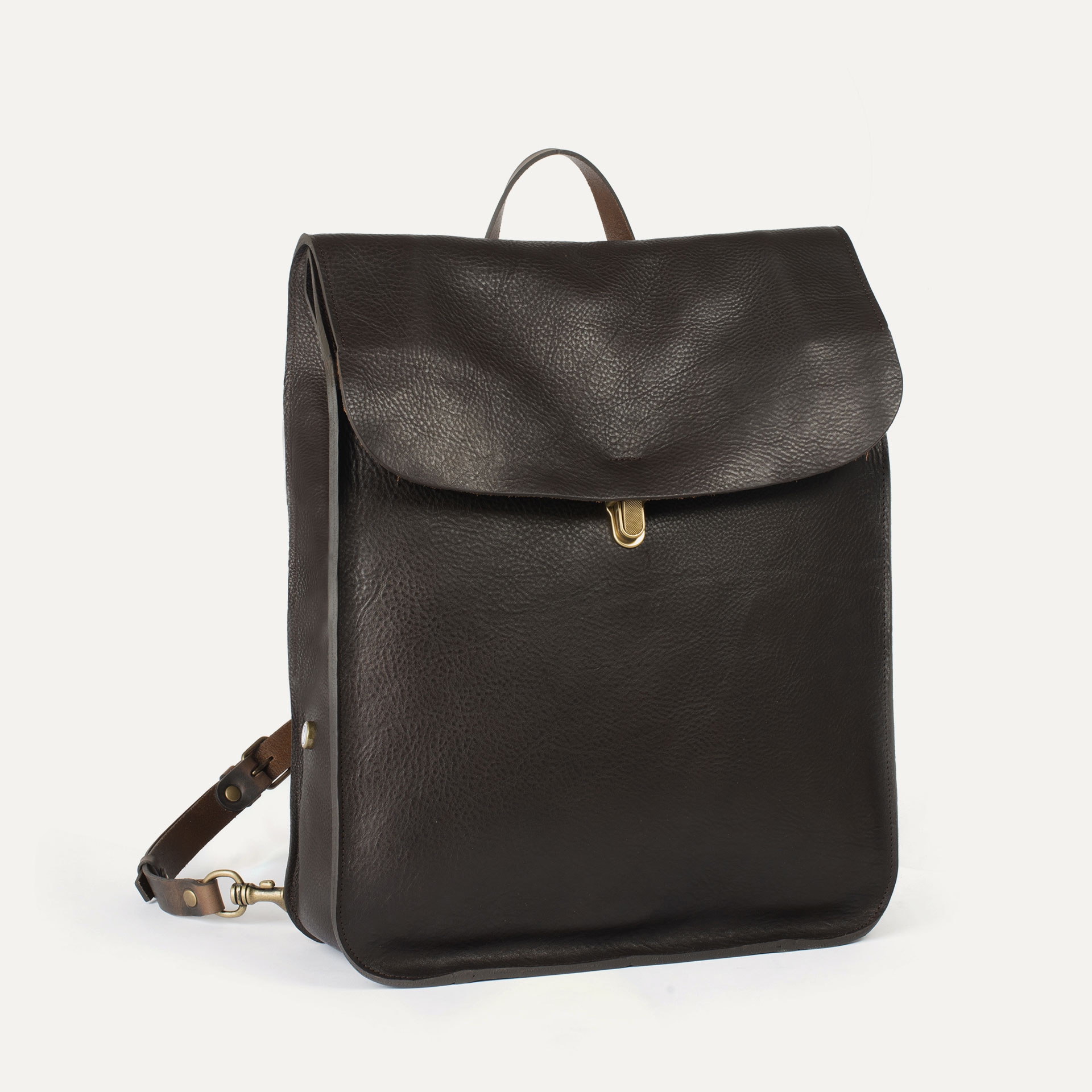 Arlo leather backpack - Dark Brown / E Pure (image n°2)