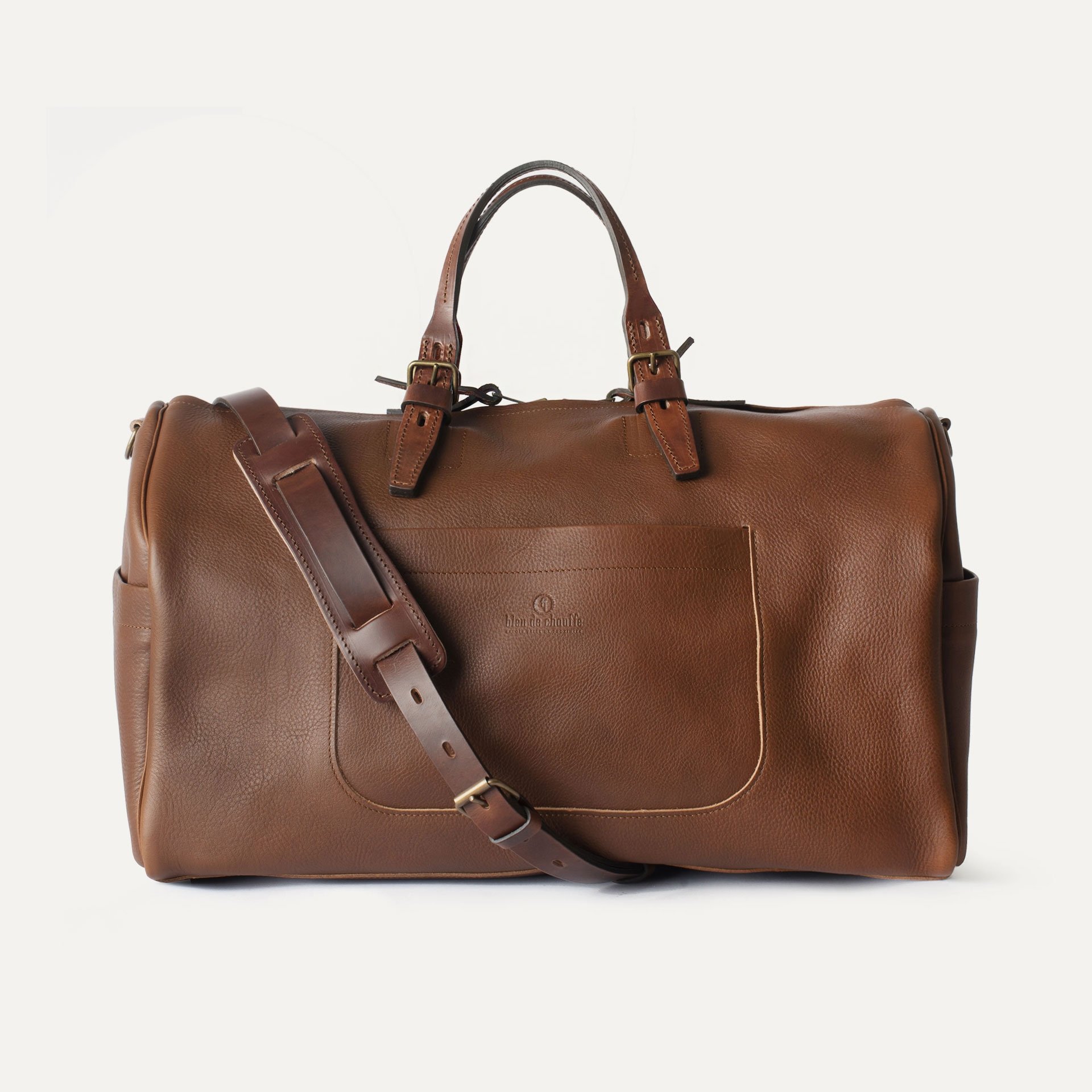 BLEU DE CHAUFFE Full-Grain Leather Weekend Bag for Men