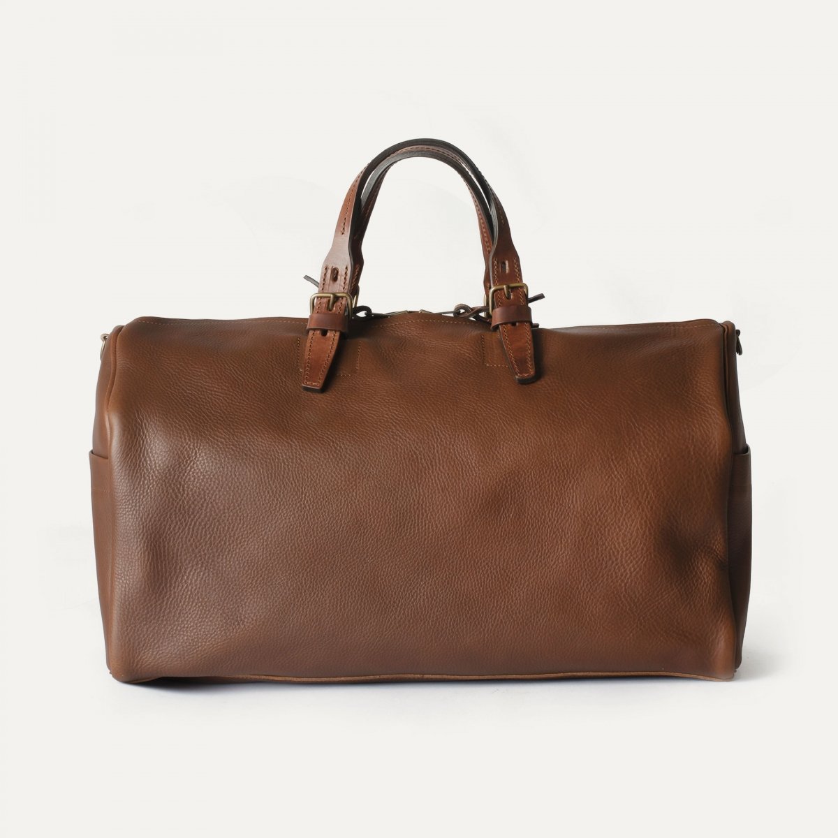 Leather Duffle Bag HOBO - Brown I Travel bag for Men I Made