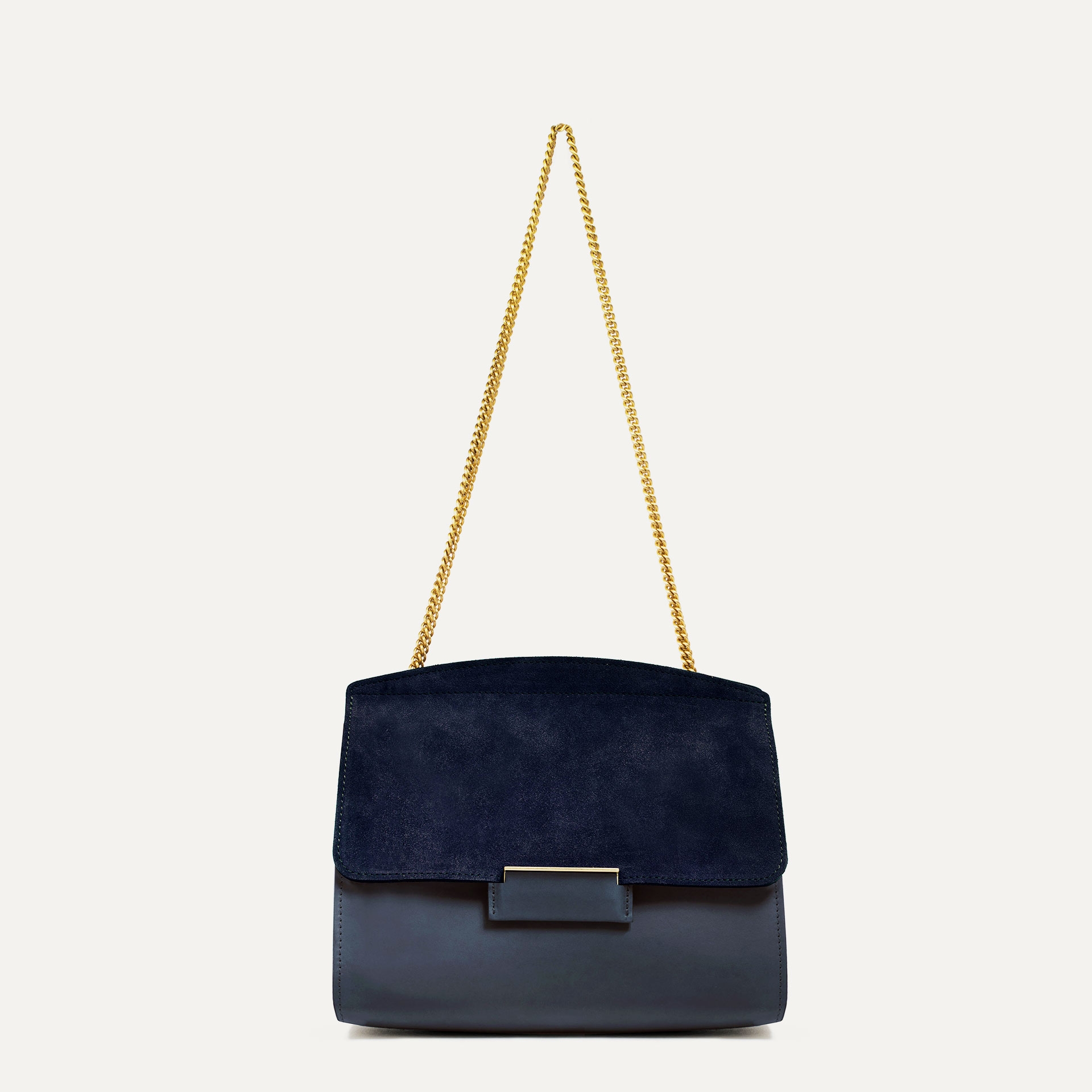 Origami S clutch bag - Navy Blue / MIx (image n°2)