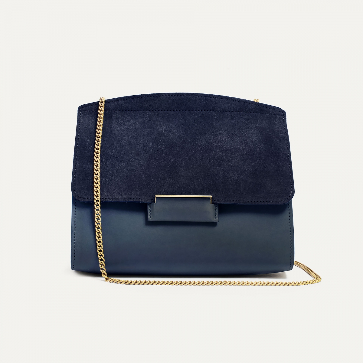 Origami S clutch bag - Navy Blue / MIx (image n°1)