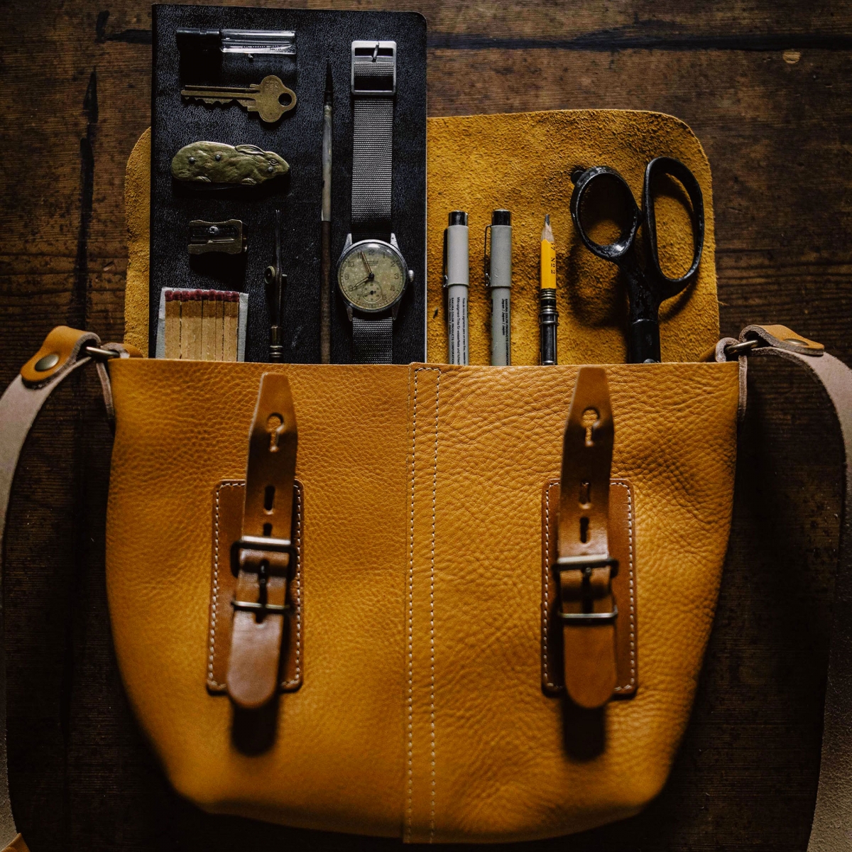 Louis Satchel bag - Tourbe (image n°5)