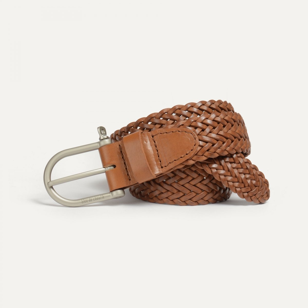 Manille Belt / braided leather - Pain brûlé (image n°1)