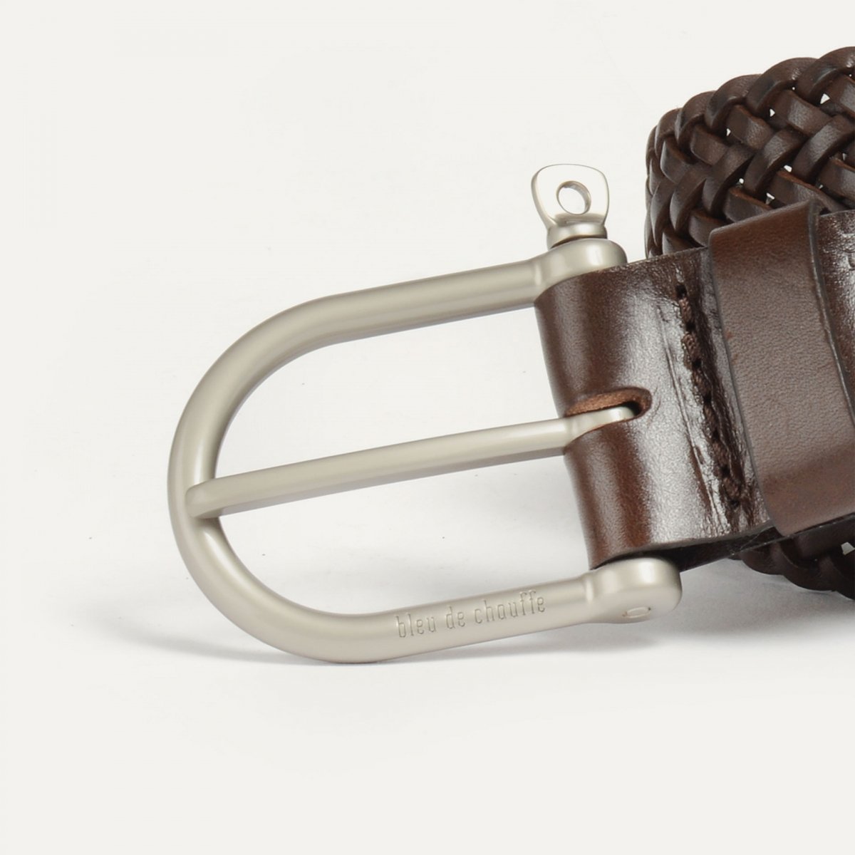 Manille Belt / braided leather - Expresso (image n°2)