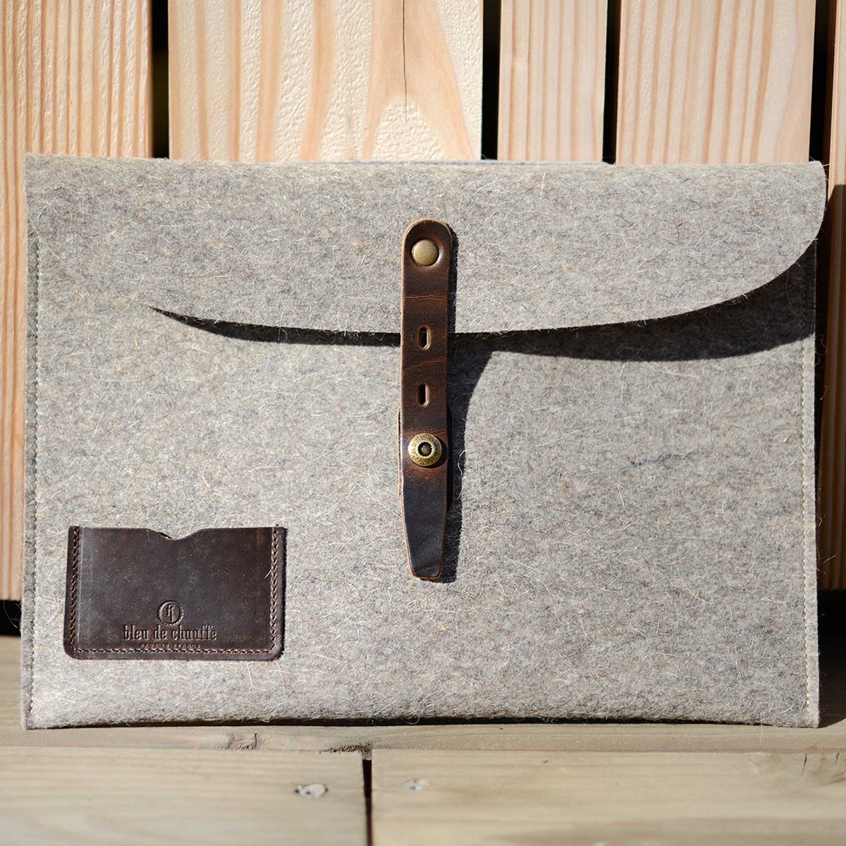 Misha 13” Laptop sleeve - Natural felt (image n°4)