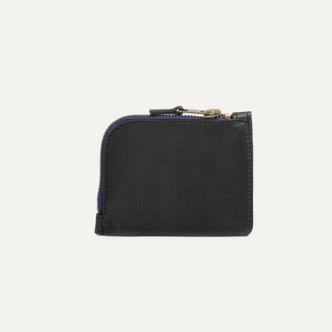 TALBIN leather coin pouch | Bleu de Chauffe — Calame Palma