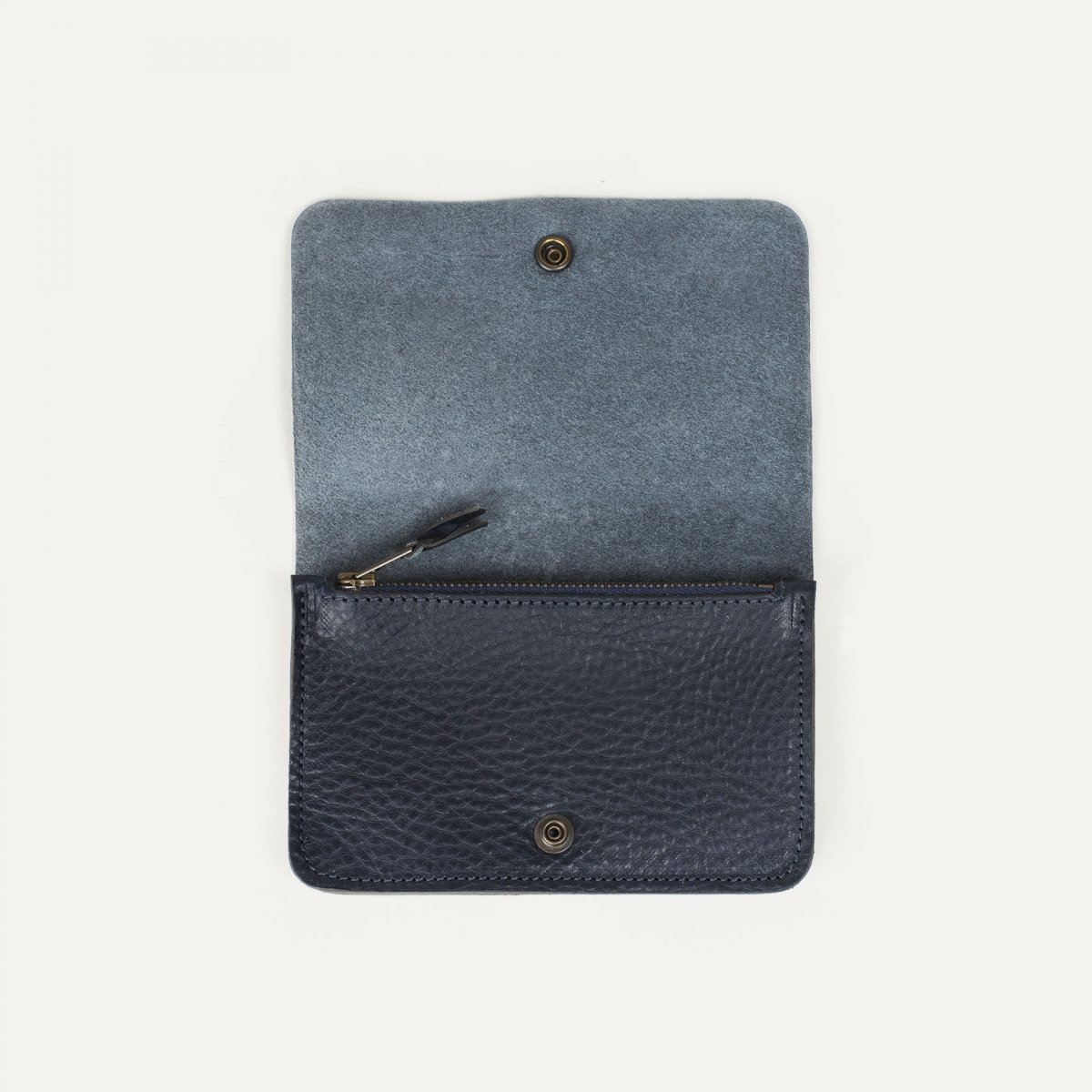 Wallet in Blue Calfskin