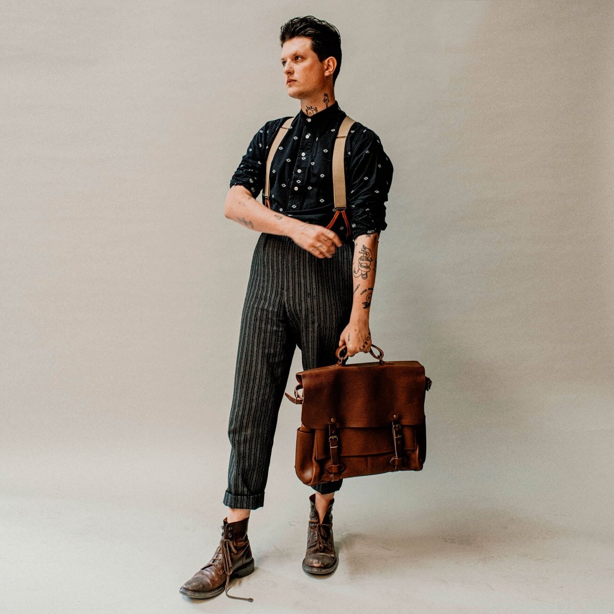Sac Executive Postier 48h Irving - Tourbe (image n°5)