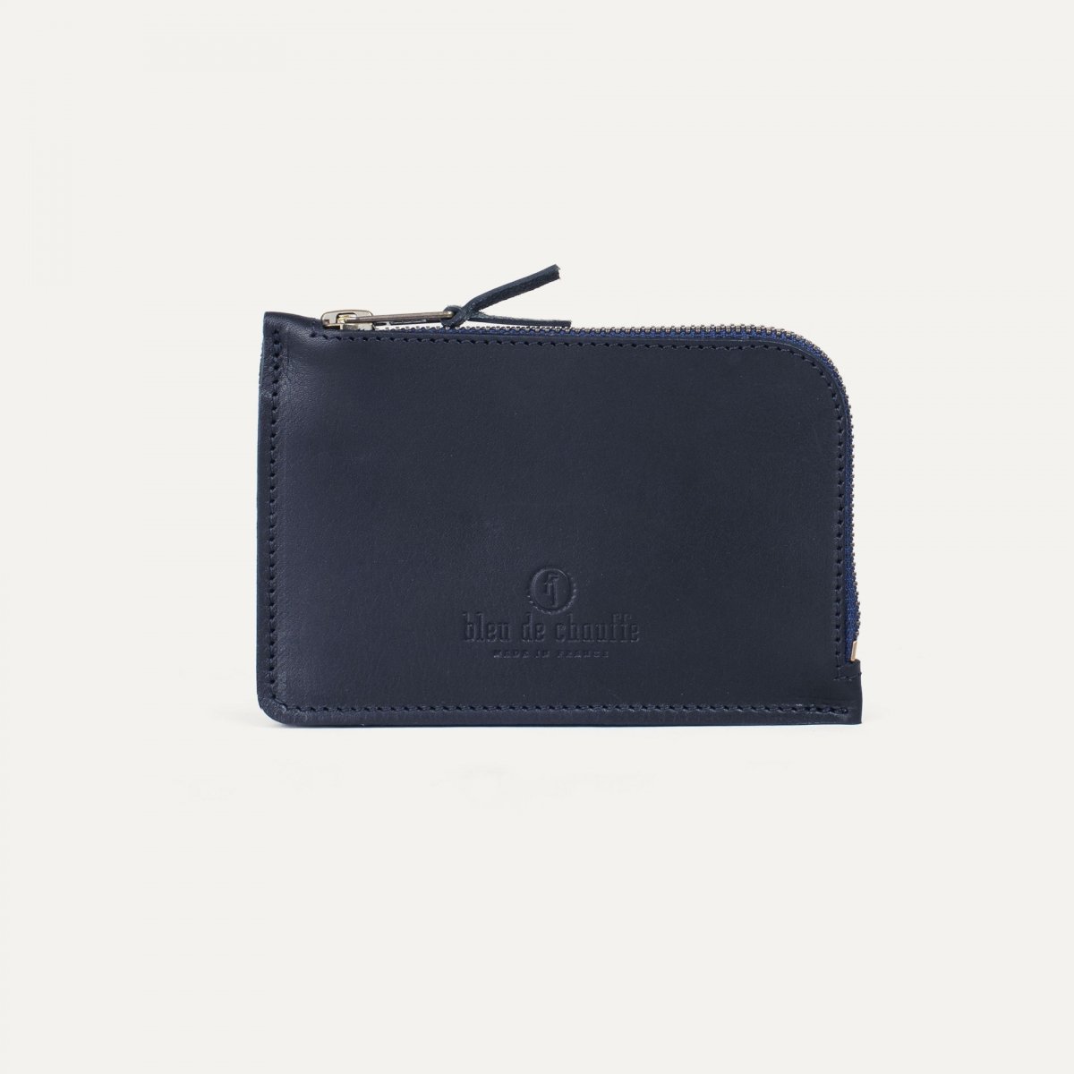 Pognon zippered purse  / L - Navy Blue (image n°1)
