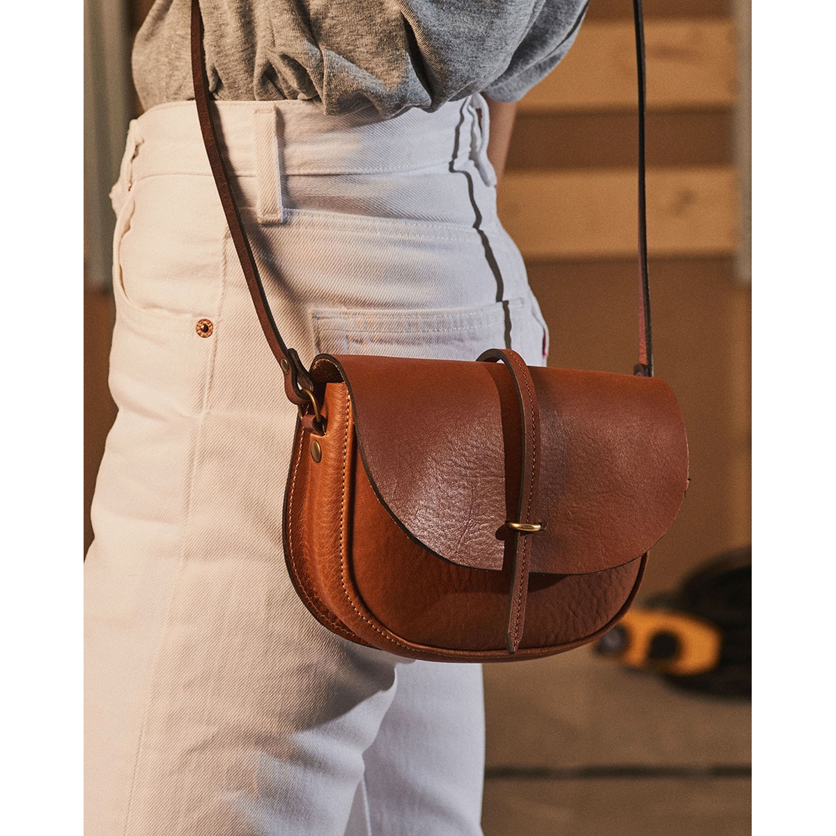 Java mini Postman bag - Orange Spritz (image n°5)