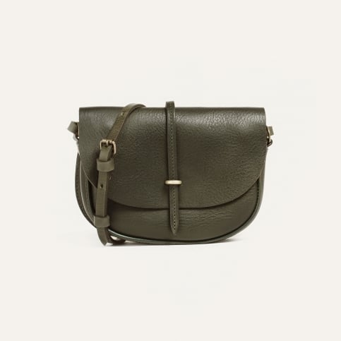 Mini sac postier Java - Cuir Kaki 