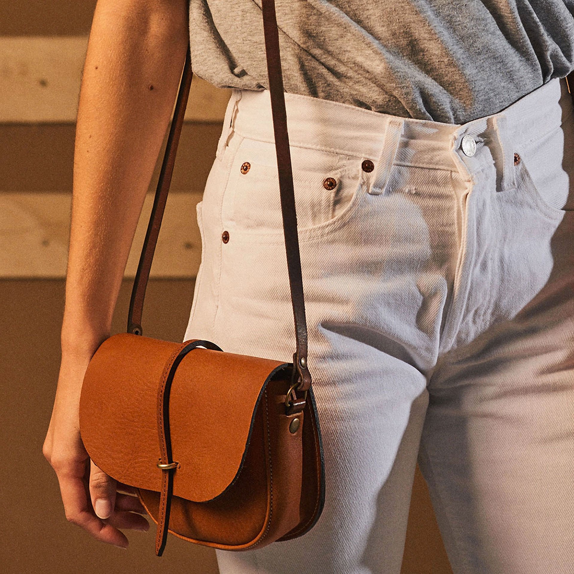 Java mini Postman bag - Coffee (image n°5)