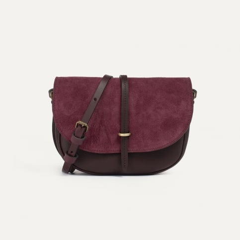 Java mini Postman bag - Burgundy