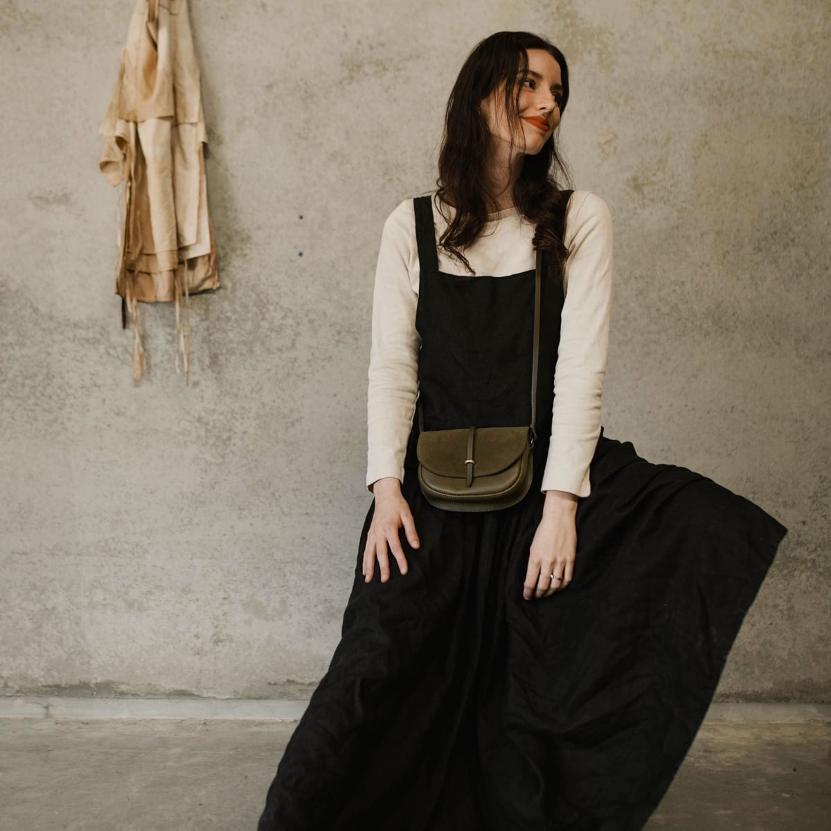 Mini sac postier Java - Bleu Marin / Mix (image n°6)