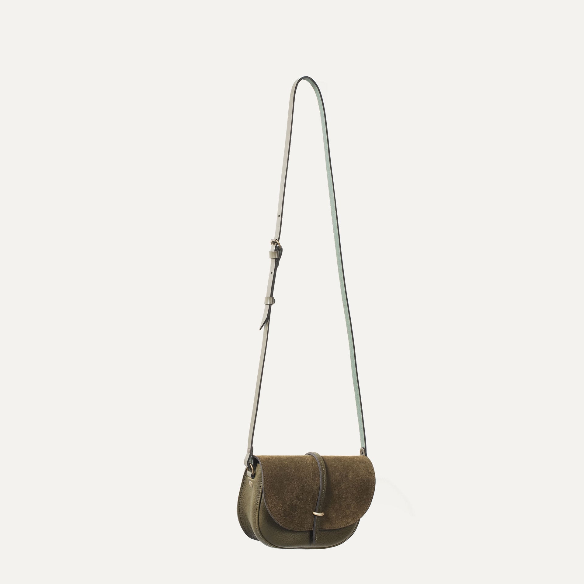 Java mini Postman bag - Khaki / Mix (image n°4)