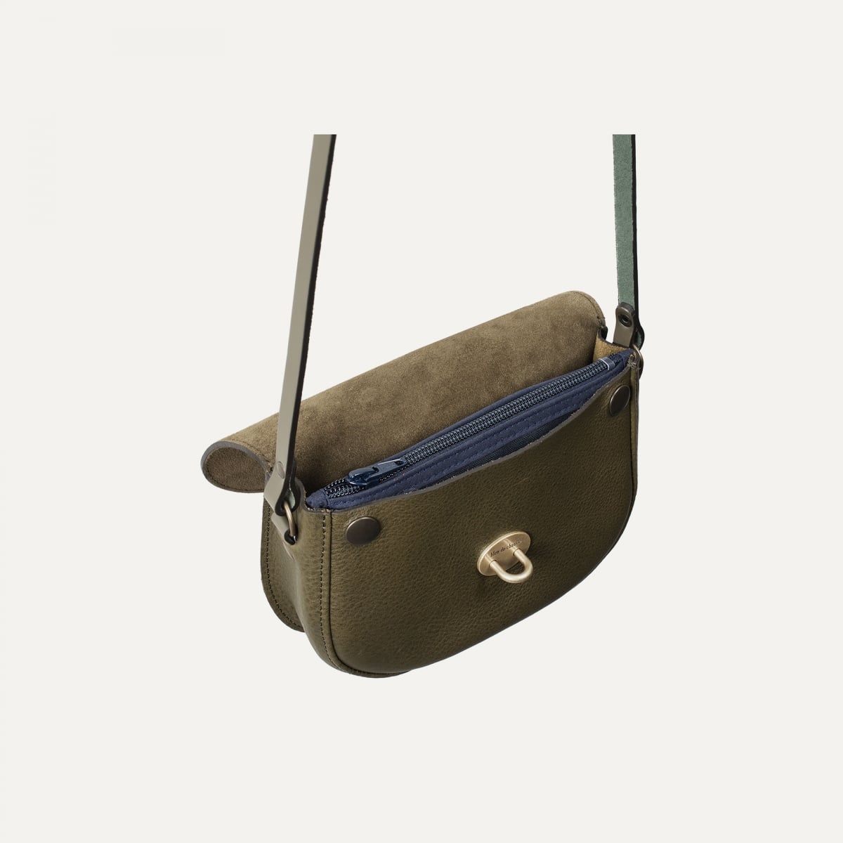 Mini sac postier Java - Kaki / Mix (image n°5)