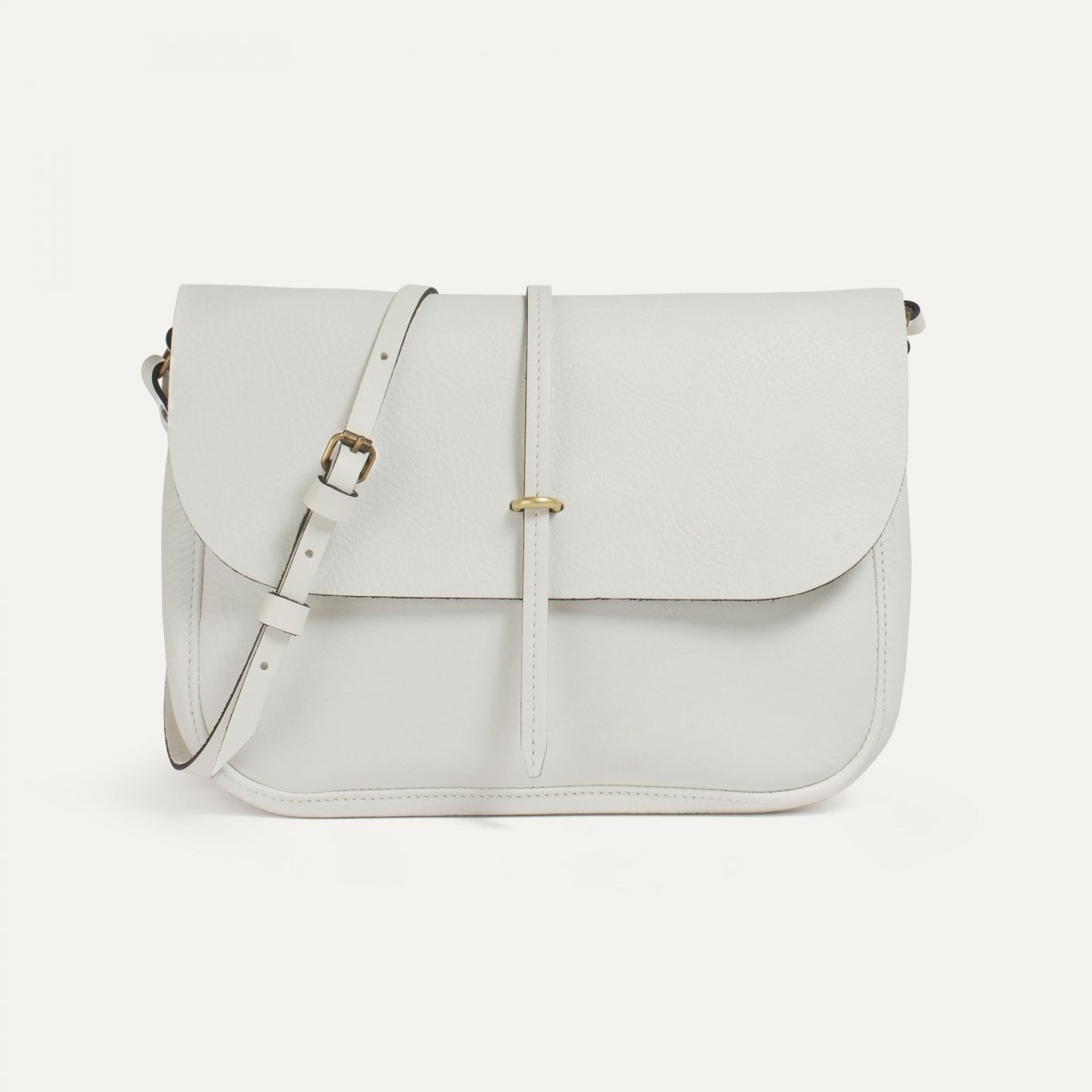 Sac postier Pastel - Blanc (image n°1)