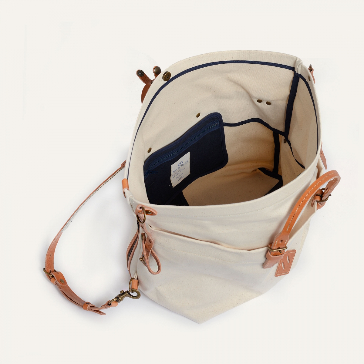 Sac à dos Woody L - Ecru (image n°4)