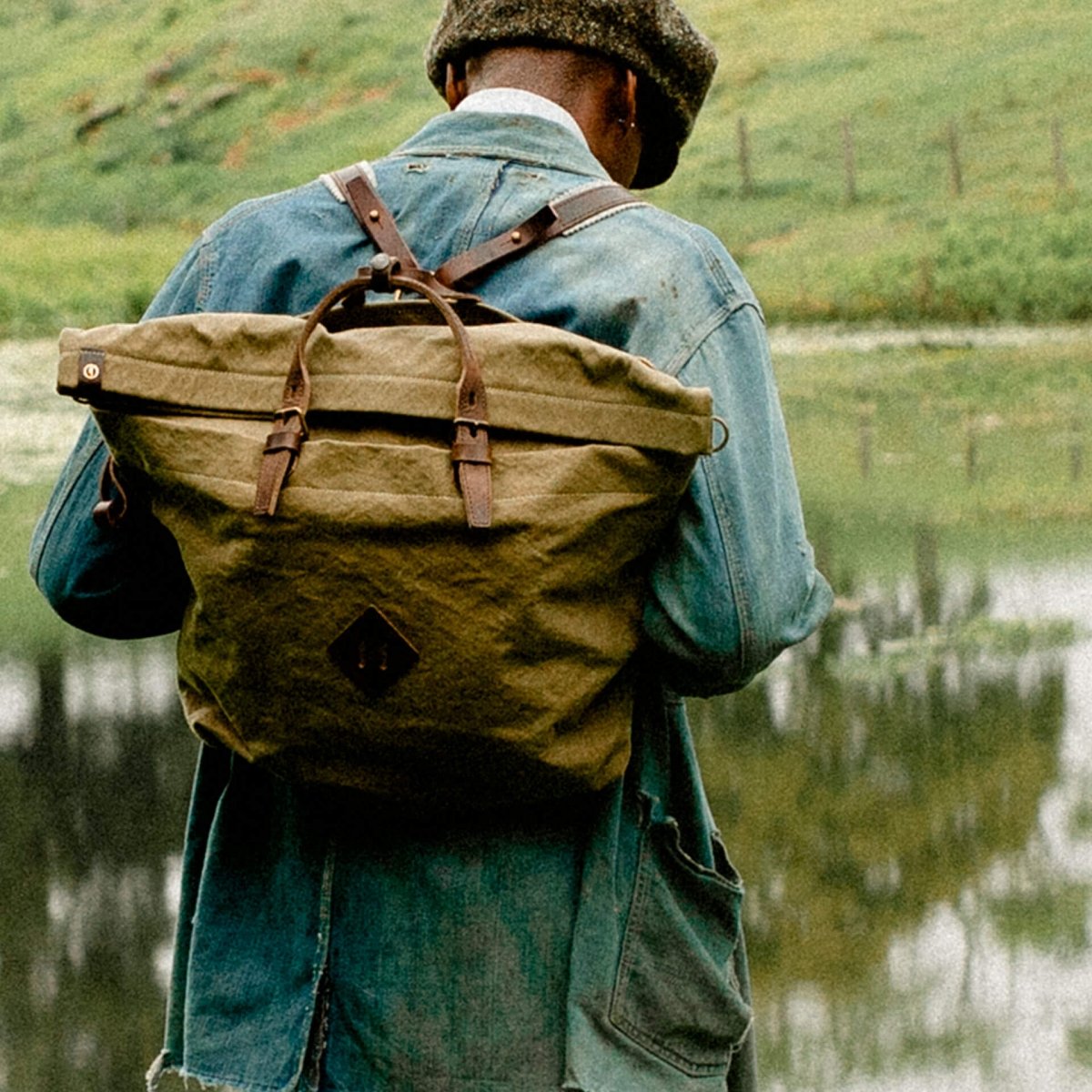 Sac à dos Woody L - Ecru (image n°6)
