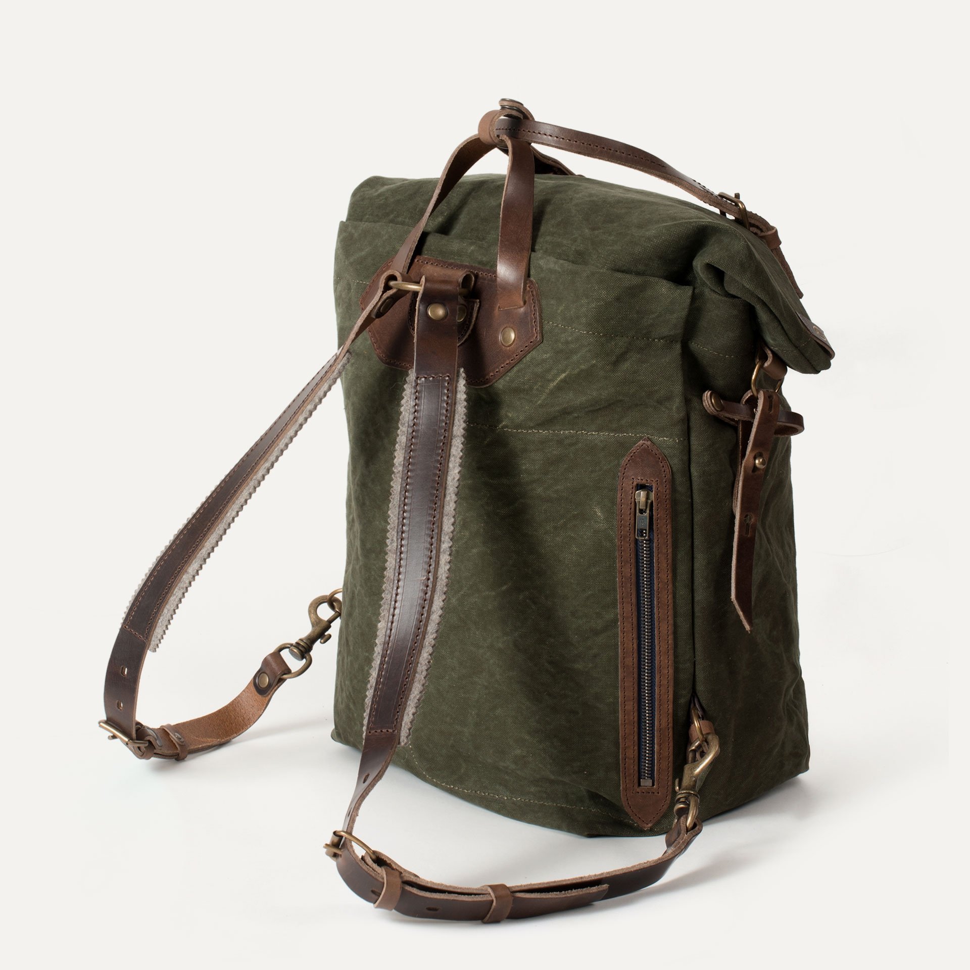 30L Woody backpack - Dark Khaki Stonewashed (image n°3)