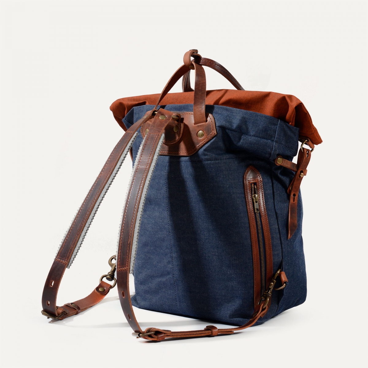 30L Woody backpack - Denim/Terra cotta (image n°3)
