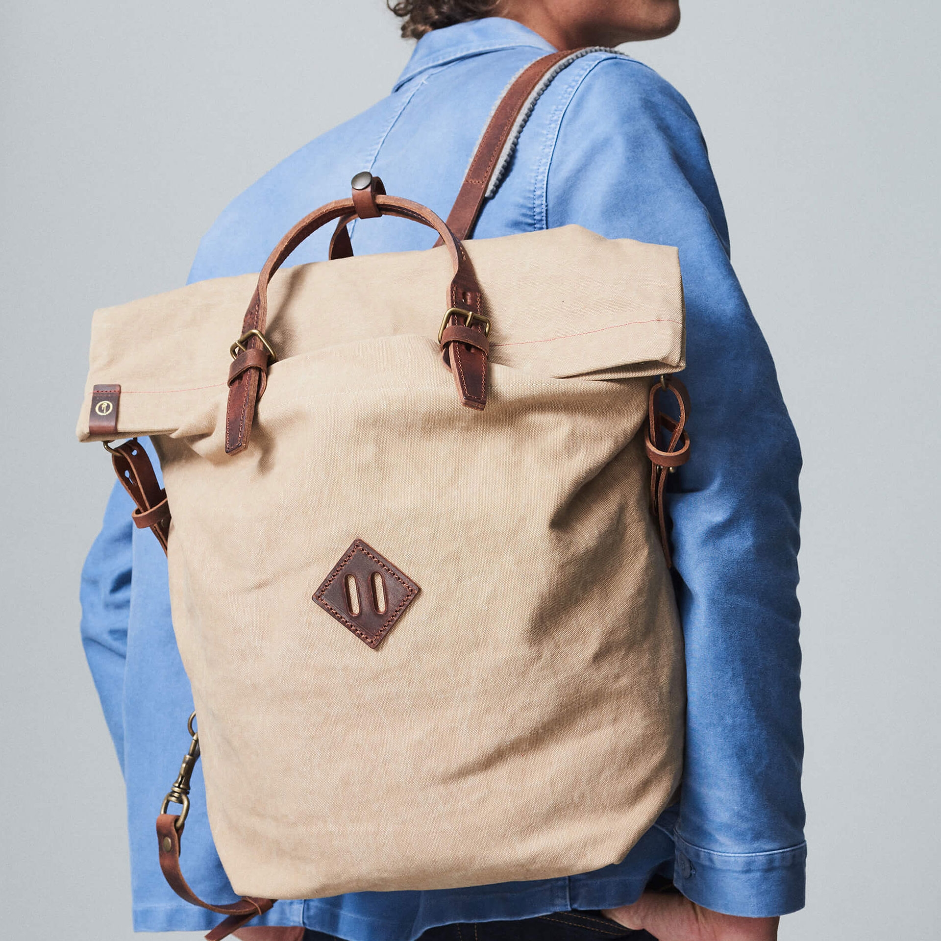 30L Woody backpack - Ecru (image n°5)