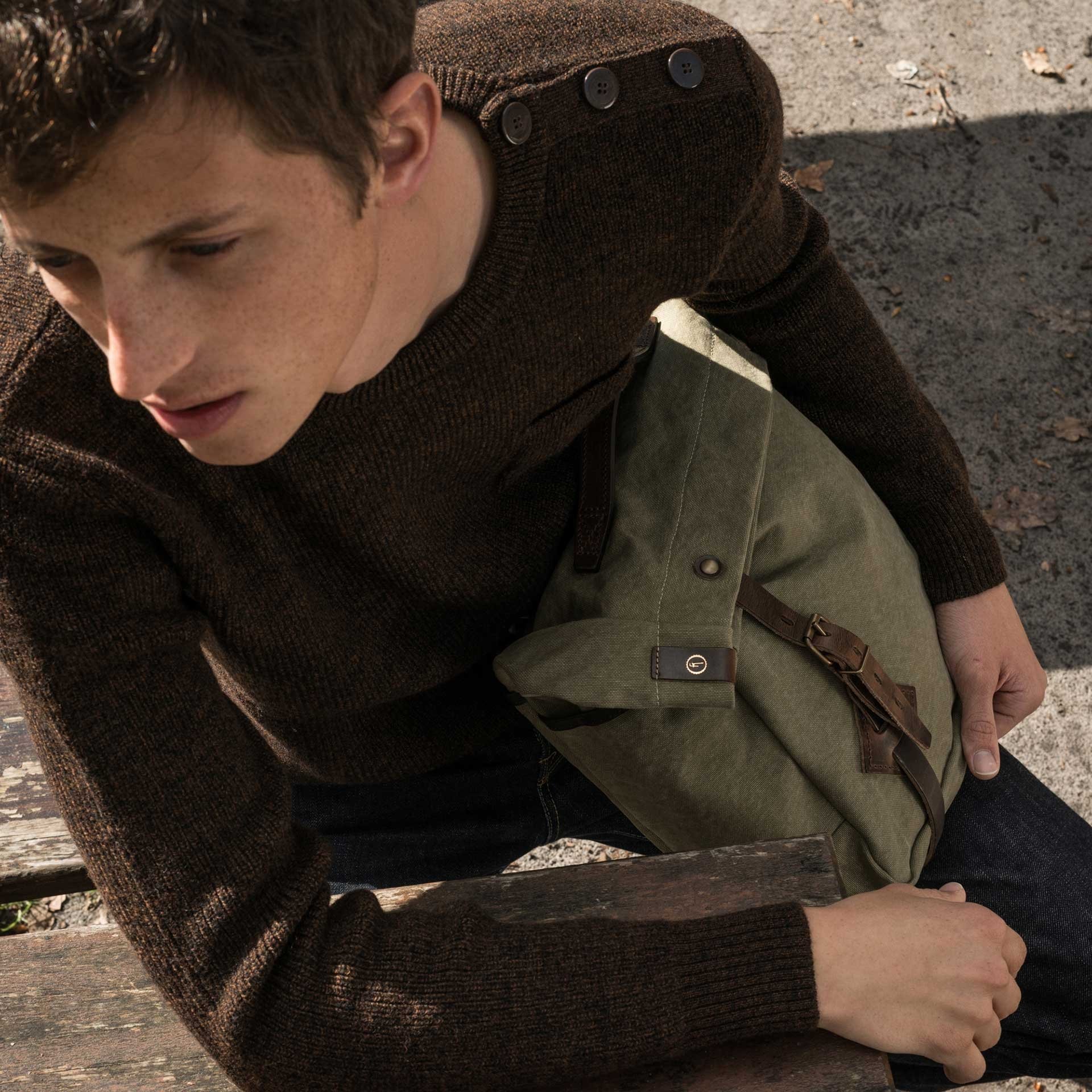 Gaston tool bag – “Musette” - Khaki US Stonewashed (image n°6)