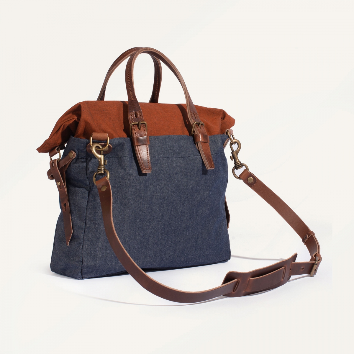 Sac business Remix - Denim/Terra cotta (image n°3)