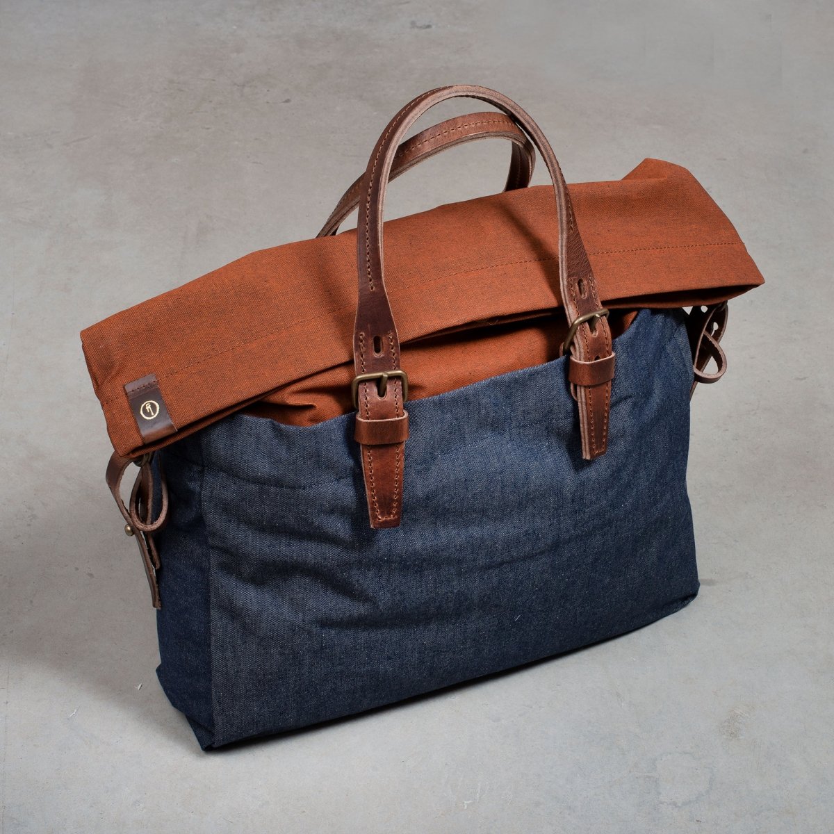 Sac business Remix - Denim/Terra cotta (image n°5)