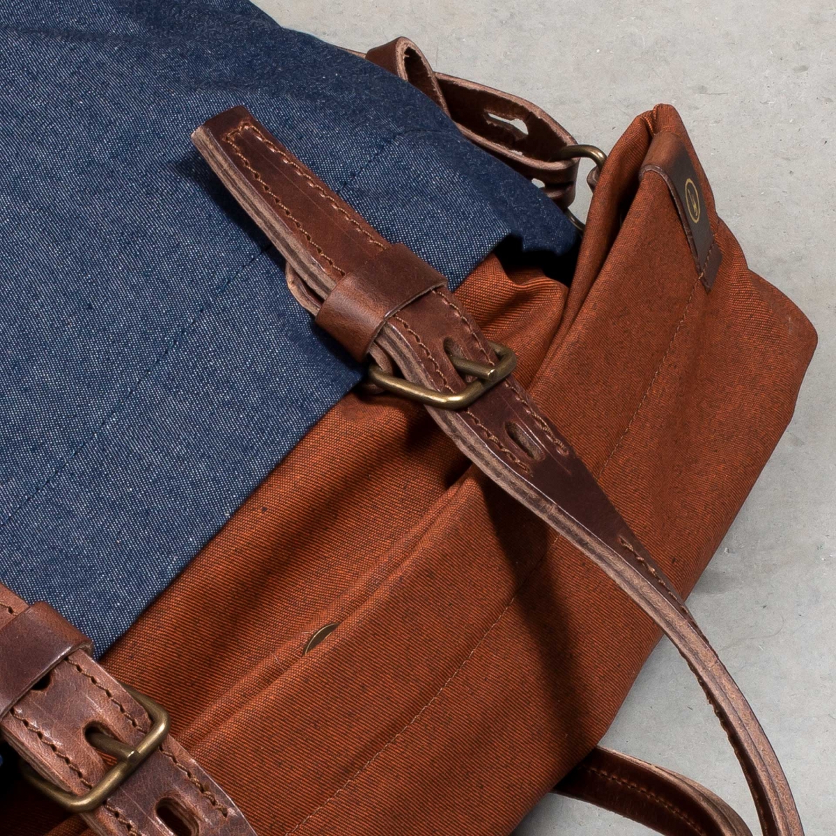 Sac business Remix - Denim/Terra cotta (image n°6)